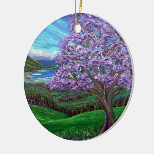 Jacaranda Keramisch Ornament (Links)