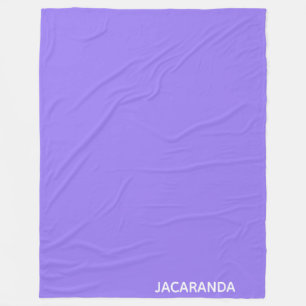 Jacaranda paarse kleurnaam fleece deken