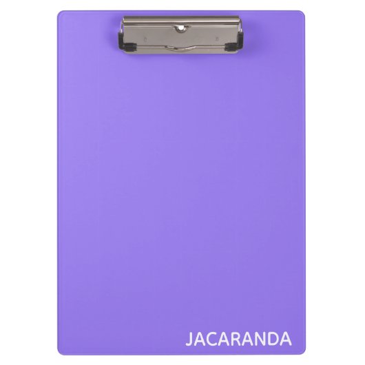 Jacaranda paarse kleurnaam klembord (Voorkant)