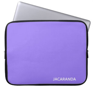 Jacaranda paarse kleurnaam laptop sleeve
