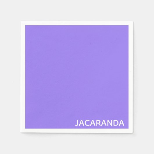 Jacaranda paarse kleurnaam servet (Voorkant)