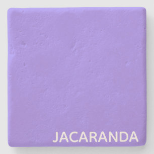 Jacaranda paarse kleurnaam stenen onderzetter