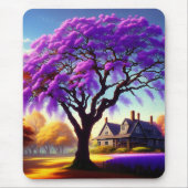 Jacaranda Tree Boerderij House, Mousepad Muismat (Voorkant)