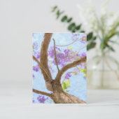 Jacaranda Tree Briefkaart (Staand voorkant)