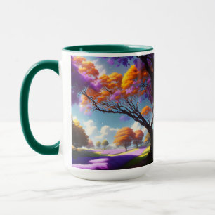 Jacaranda Tree en Lavender Fields , koffie - Mok