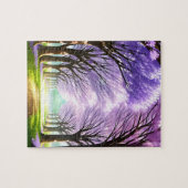 Jacaranda Tree Lane Oil Art, puzzel (Horizontaal)