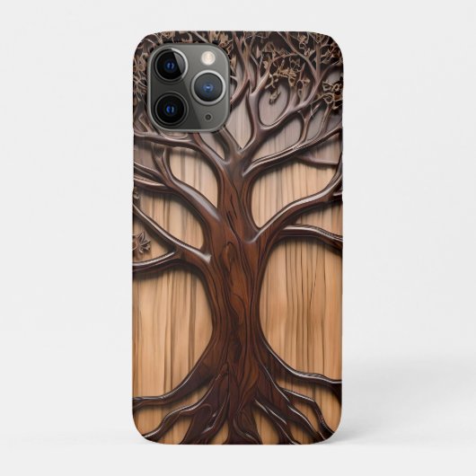 Jacaranda Tree: Natuur kunstenaarschap in hout, Case-Mate iPhone Case (Achterkant)