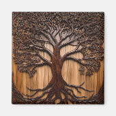 Jacaranda Tree: Natuur kunstenaarschap in hout, Magneet (Voorkant)