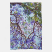 Jacaranda Tree Oil Paint, Dish Towel Theedoek (Verticaal)