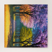 Jacaranda Trees Enchantant, Jigsaw Puzzle (Horizontal)