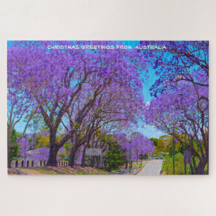 Jacaranda Trees uit Australië Jigzaag Puzzle Legpuzzel