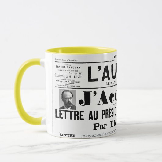 J'accuse Emile zola mug (Gauche)