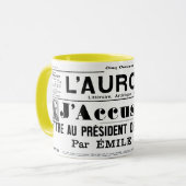 J'accuse Emile zola mug (Devant gauche)