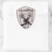 Jacht-avonturen Vierkante Sticker (Tas)