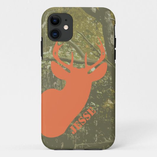 Jacht Camo & Deer Head iPhone 5 Hoesje (Achterkant)
