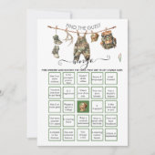 Jacht Camo kleine jager Vind de Gast BINGO Kaart (Voorkant)