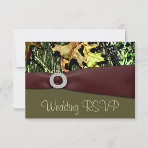 Jacht Camo RSVP Trouwkaarten Kaartje