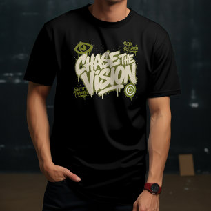 Jacht De Visie Streetwear Graffiti Ontwerp T-shirt