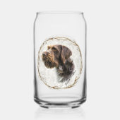 Jacht, Duitse draadharige pointer Blikvorm Glas (Voorkant)