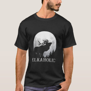 Jacht Elkaholic Jagers Grappige Wildernis Jacht T-shirt