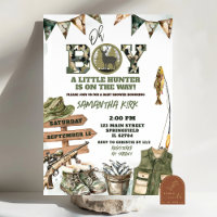 Jacht- en viscamouflage baby shower