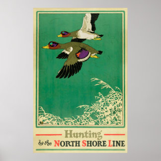 Jacht en Vist Vintage Poster