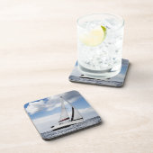 jacht in open Zee Bier Onderzetter (Rechterzijde)