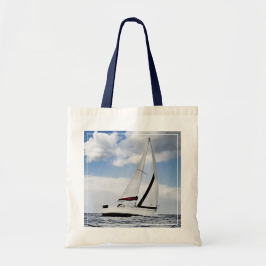 jacht in open Zee Tote Bag (Voorkant)