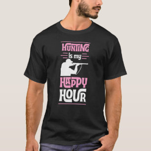 Jacht is mijn gelukkige uur Elk der Retro Vintage T-shirt