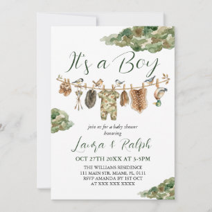 Jacht Jongen Baby Shower  Kaart