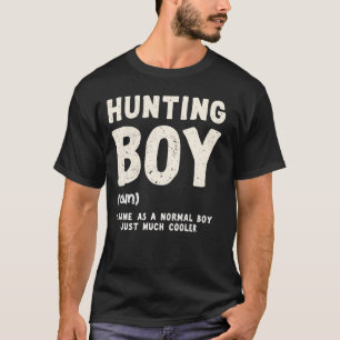 Jacht Jongen Definitie Grappig Mannetje Hert Jager T-shirt