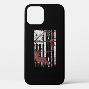 Jacht met de Amerikaanse vlag jagen iPhone 12 Pro Hoesje