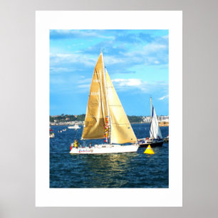 jacht met gouden zeilen, Jersey Poster