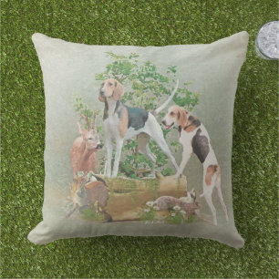 Jacht met honden buitenkussen