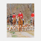 Jacht met honden fleece deken (Voorkant)