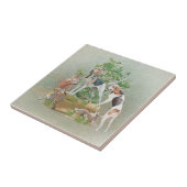Jacht met honden tegeltje (Zijkant)