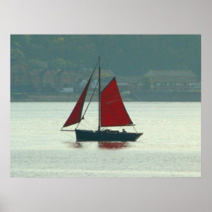 jacht op Cardiff Bay Poster