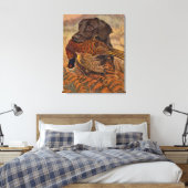 jacht op Chocolade Lab Canvas Afdruk (Insitu (Slaapkamer))