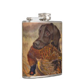  jacht op Chocolade Lab Heupfles (Rechts)