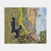 Jacht op Chukar patrijs Fleece Deken (Voorkant (Horizontaal))