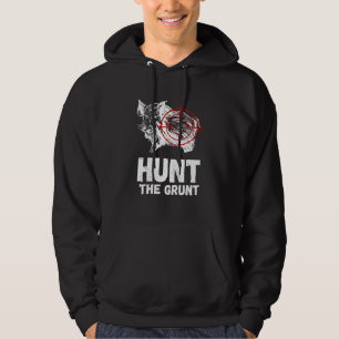 Jacht op de Grommende Wild Zwijn Jagen Wild Zwijn Hoodie