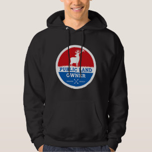Jacht op elanden op openbaar land buiten hoodie