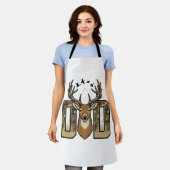 Jacht op herten Vader Camo Buck Vector Shirt Ontwe Schort (Gedragen)