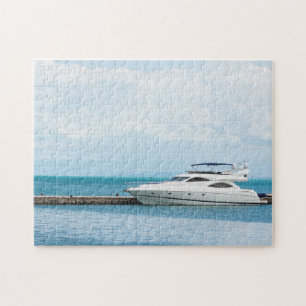 jacht op het aanmeren legpuzzel