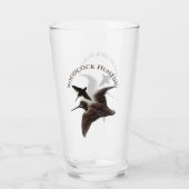 Jacht op houtsnippers glas (Achterkant)