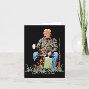 Jacht op Trump Camouflage Grappig Duck Jacht Seizo Kaart