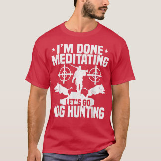Jacht op varkens jager zwijn everzwijn jager t-shirt