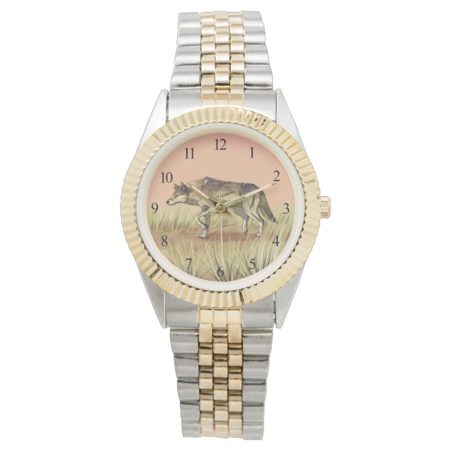 Jacht op zonsopgang horloge (Voorkant)