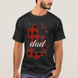 Jacht papa met hond bijpassende familie papa flane t-shirt