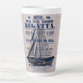 jacht Regatta Advertisement Latte Mok (Voorkant)